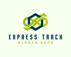 Arrow Loop Delivery logo design