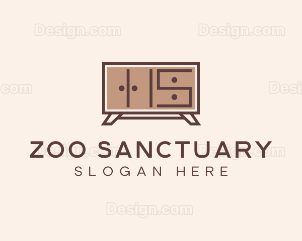 Brown Wooden Cabinet Logo