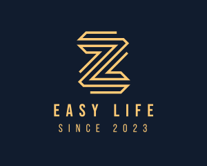 Premium Elegant Monoline Letter Z logo design