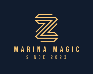 Premium Elegant Monoline Letter Z logo design