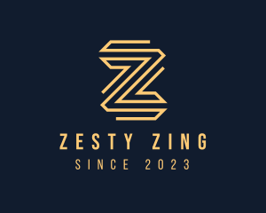 Premium Elegant Monoline Letter Z logo design