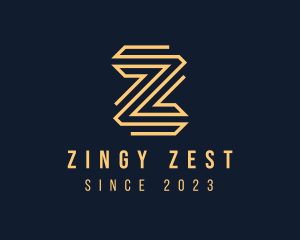 Premium Elegant Monoline Letter Z logo design