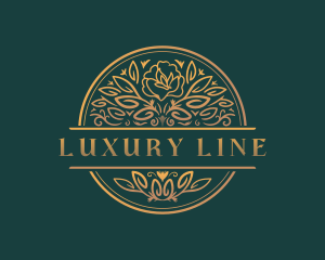 Luxury Floral Wedding logo design