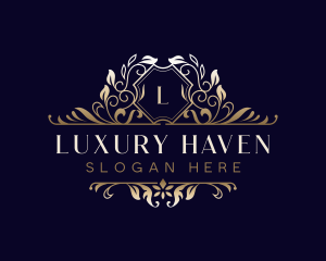 Luxury Botanical Boutique logo design