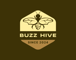 Hexagon Bee Hive logo