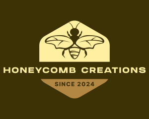 Hexagon Bee Hive logo design