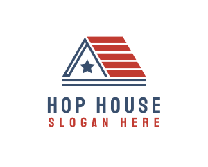 US House Roofing logo design