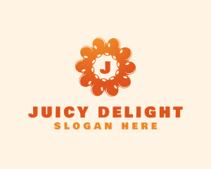 Bubbly Sun Flower logo design