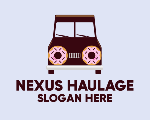 Doughnut Van Delivery logo design