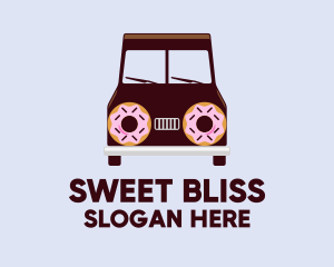 Doughnut Van Delivery logo design