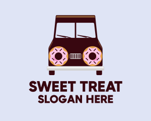 Doughnut Van Delivery logo design