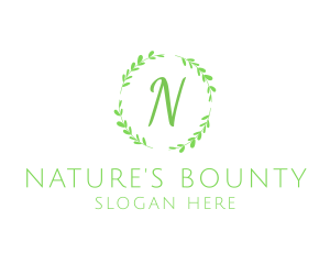 Organic Leaf  Natural Produce  logo design