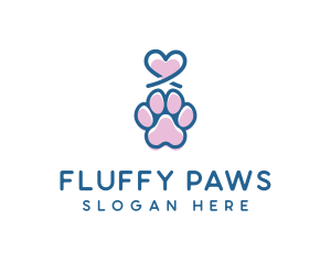 Heart Paw Pet logo design