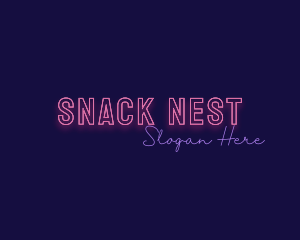 Neon Nightclub Bar logo design