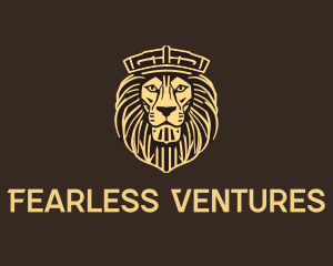 Regal Crown Lion logo design