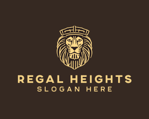 Regal Crown Lion logo design