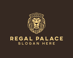 Regal Crown Lion logo design