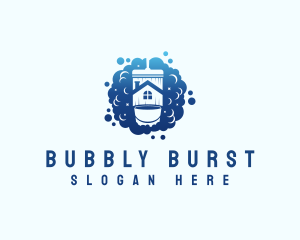 Bubble Bucket Housekeeping logo design