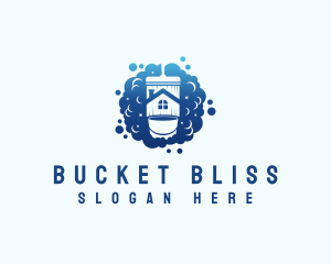 Bubble Bucket Housekeeping logo design