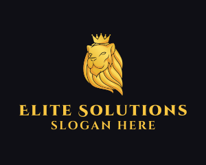 Feline Lion King Logo