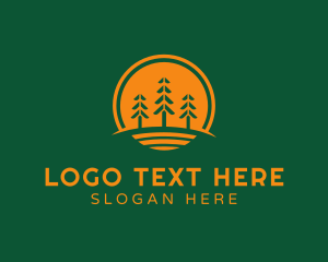 Sunset Landscaping Tree logo