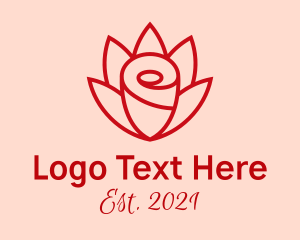 Red Rose Bloom logo