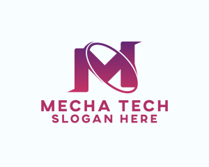 Tech Orbit Ecommerce Letter M logo design