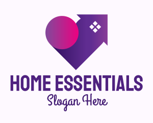 Purple Lovely Home logo design