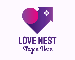 Purple Lovely Home logo design