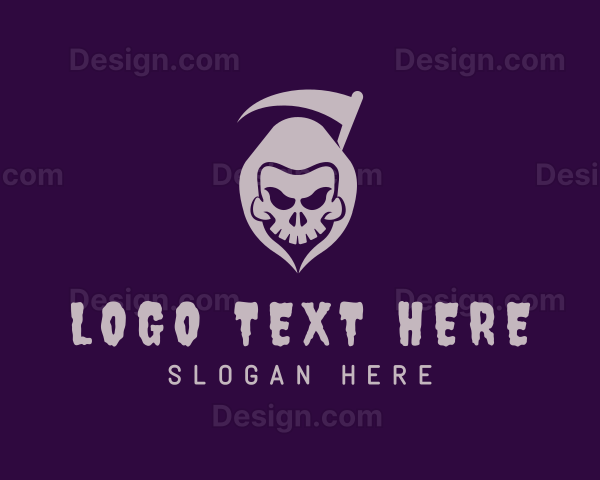 Scary Grim Reaper Logo