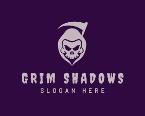 Scary Grim Reaper logo design