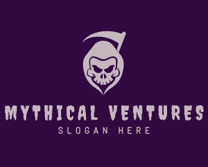 Scary Grim Reaper logo design