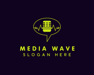 Audio Broadcast Microphone  logo