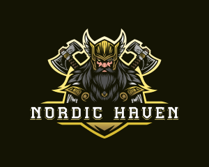 Odin Nordic God logo design