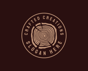 Hipster Timber Wood  logo design