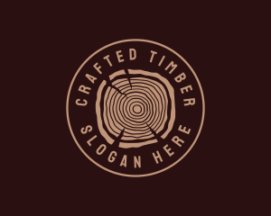 Hipster Timber Wood  logo design