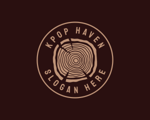 Hipster Timber Wood  logo design