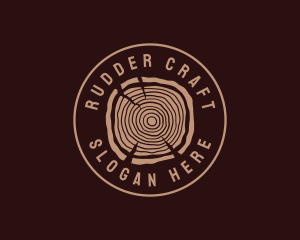 Hipster Timber Wood  logo design