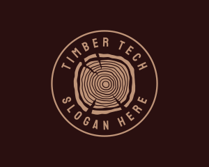 Hipster Timber Wood  logo design