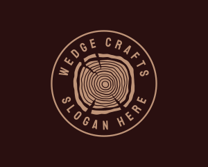 Hipster Timber Wood  logo design