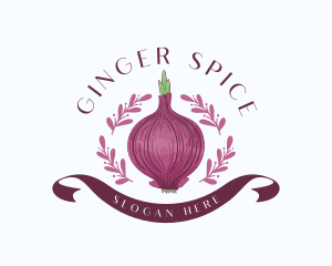 Natural Onion Spice logo design