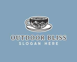 Outdoor Campsite Cafe  logo design