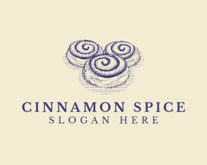 Cinnamon Roll Bread logo design