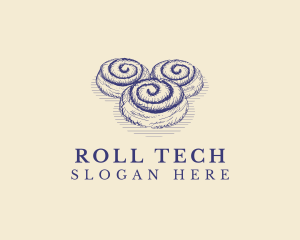 Cinnamon Roll Bread logo design