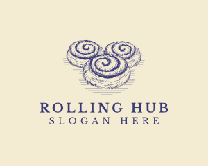 Cinnamon Roll Bread logo design