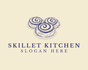 Cinnamon Roll Bread logo design