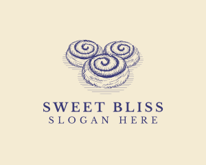 Cinnamon Roll Bread logo design