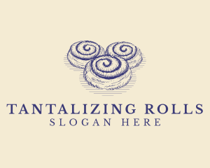 Cinnamon Roll Bread logo design