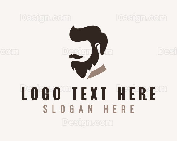 Male Hair Grooming Logo