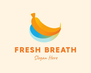 Banana Ocean Wave logo design